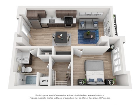 North Hollow Apartments C9 Floor Plan